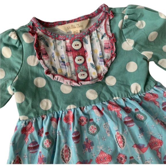 Matilda Jane Christmas Ornament Pastel Dress & Bloomers - Picture 3 of 6